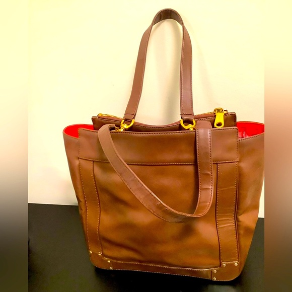 RARE CHLOE Brown Red Leather Shoulder Bag - Picture 8 of 12